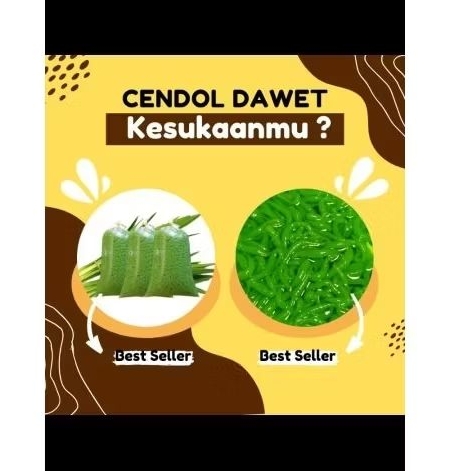 

cendol dawet pewarna alami daun pandan dan daun suji 1 kg