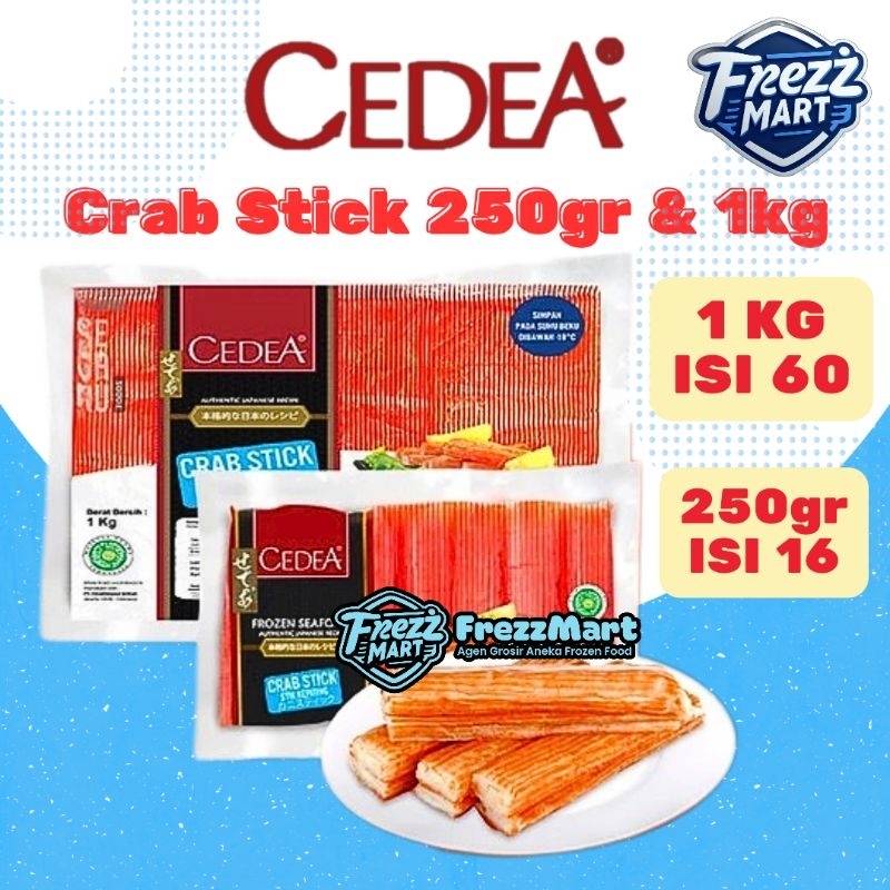 

Cedea Crab Stick 250gr & 1kg Stik Kepiting Beku Seafood Frozenfood