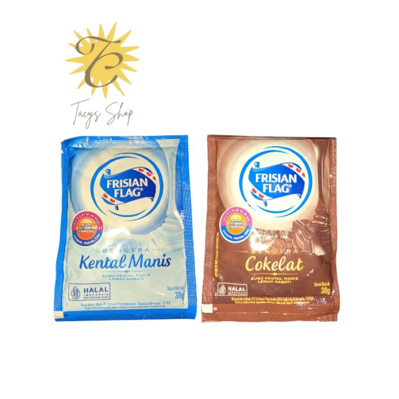 

SUSU FRISIAN FLAG COKLAT&PUTIH RENCENG 6 BKS X 38 G