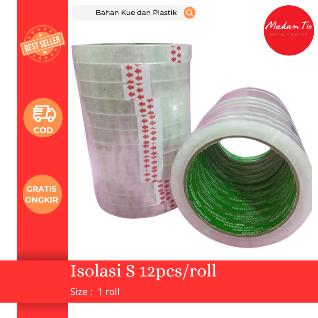 

Isolasi Ukuran S 12pcs/roll