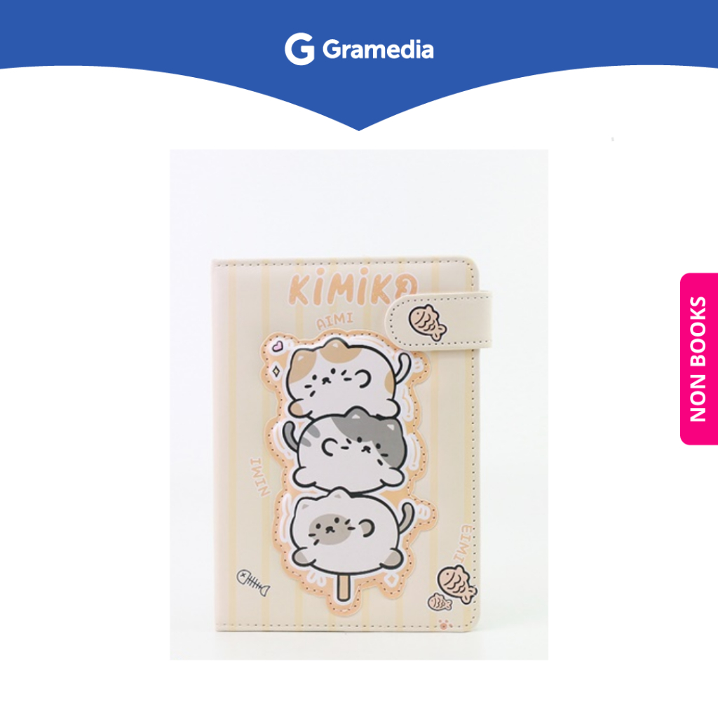 

Gramedia Surabaya - KAKO KIMIKO CAT MAGNETIC BUCKLE NOTEBOOK A5 YELLOW
