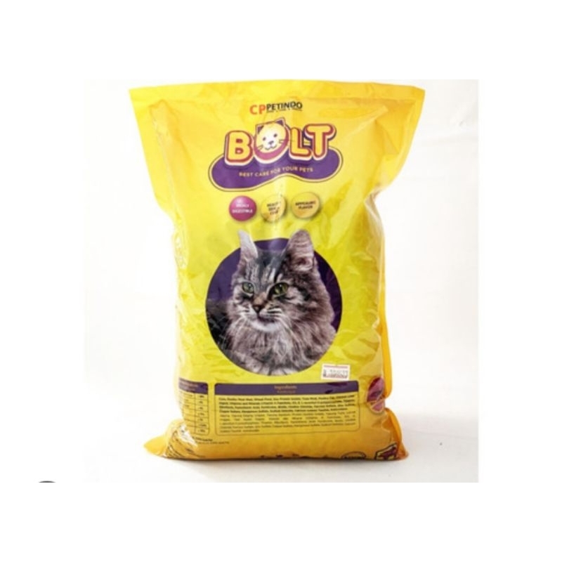 PAKAN KUCING BOLT IKAN 1KG MAKANAN KUCING BOLT DONAT
