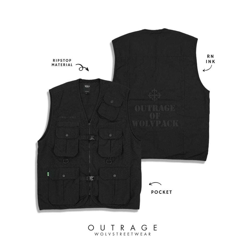 WOLV Tactical Vest Rompi Ripstop