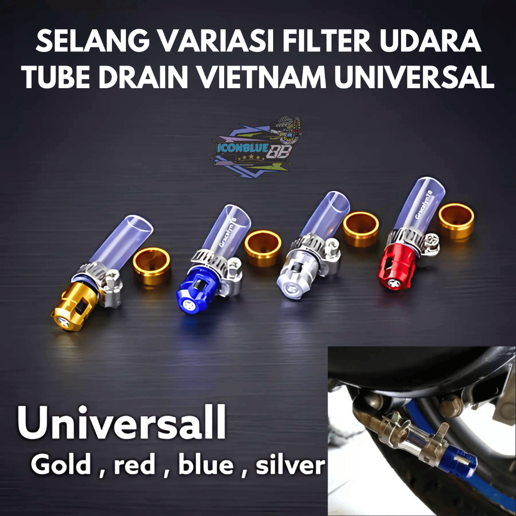 iconblue88 Selang Pembuangan Variasi Filter Vario 125 150 PCX Mio beat / drain tube tube drain selan