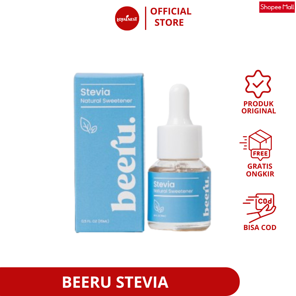 

Beeru Stevia Pemanis Alami Natural Sweetener 15ml 0 Kalori