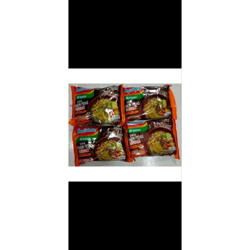 

INDOMIE mie instant kuah rawon pedas mercon 75g