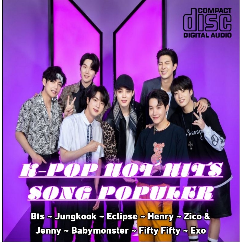 KASET CD COMPACT DISC AUDIO MOBIL LAGU K-POP KOREAA TERBAIK TERPOPULER - KASET CD LAGU K-POP KOREAN 