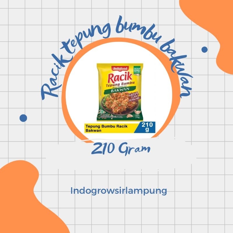 

Racik tepung bumbu bakwan 210g