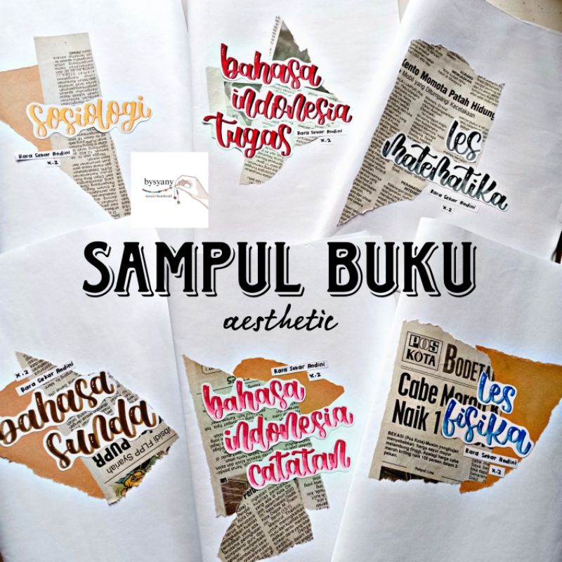 

Sampul Buku Aesthetic (Putih version) - DENGAN STICKER