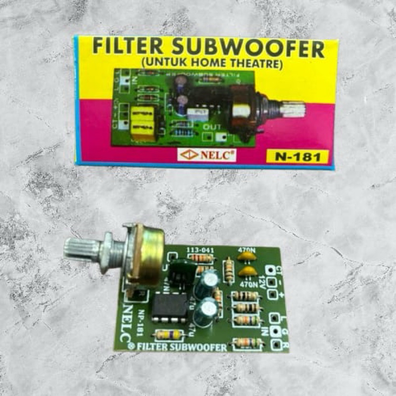 NELC Filter Subwoofer N-181 | Kit Filter Subwoofer (Untuk Home Theatre) Nelc N-181