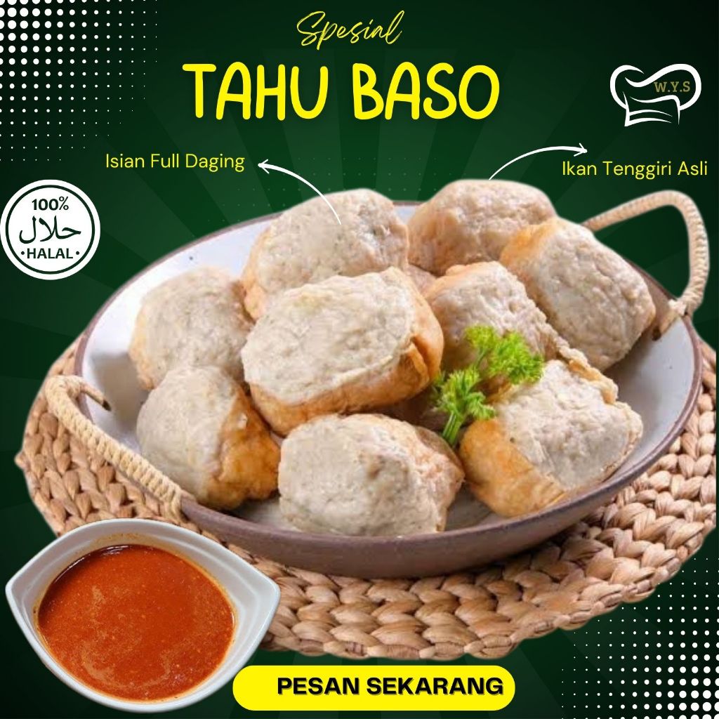 

Tahu Baso 1 Pack Ikan Tenggiri Asli Khas Bangka 100%