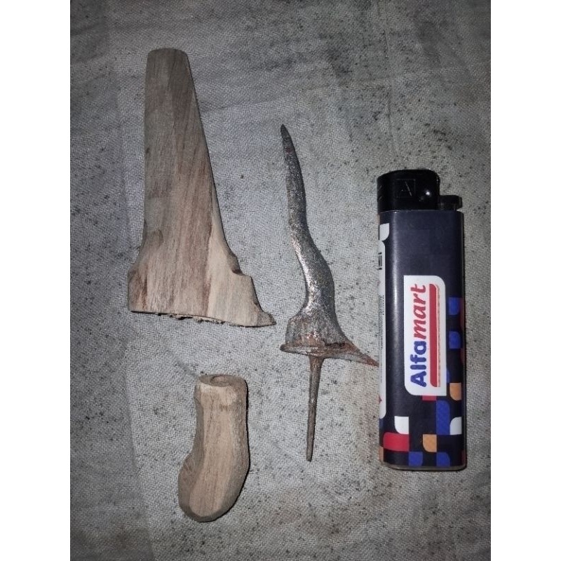 jimatan keris jangkung Luk 3 besi temuan darat