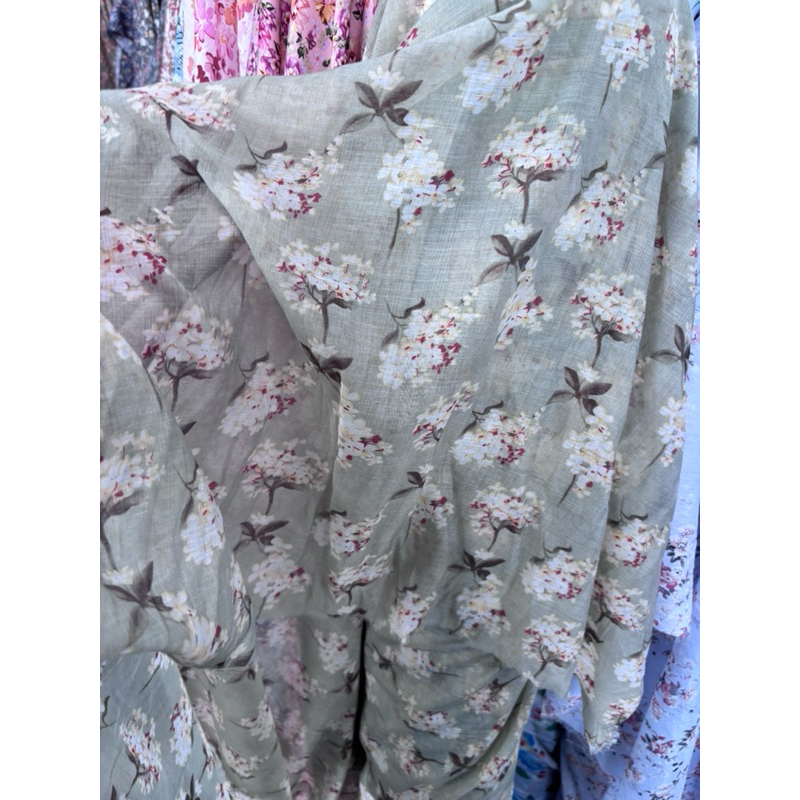 Kain Katun Silky Motif Premium - kain silky motif - kain silky premium - kain katun motif bunga - fr