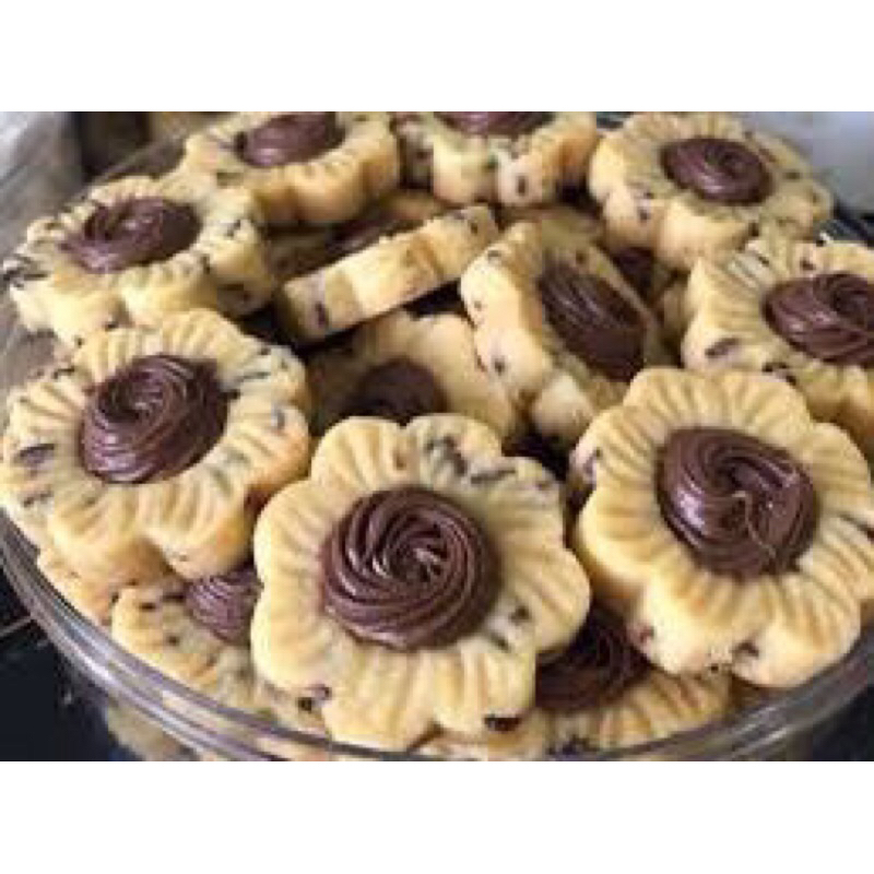 

kue Nutella cookies toples 750ml