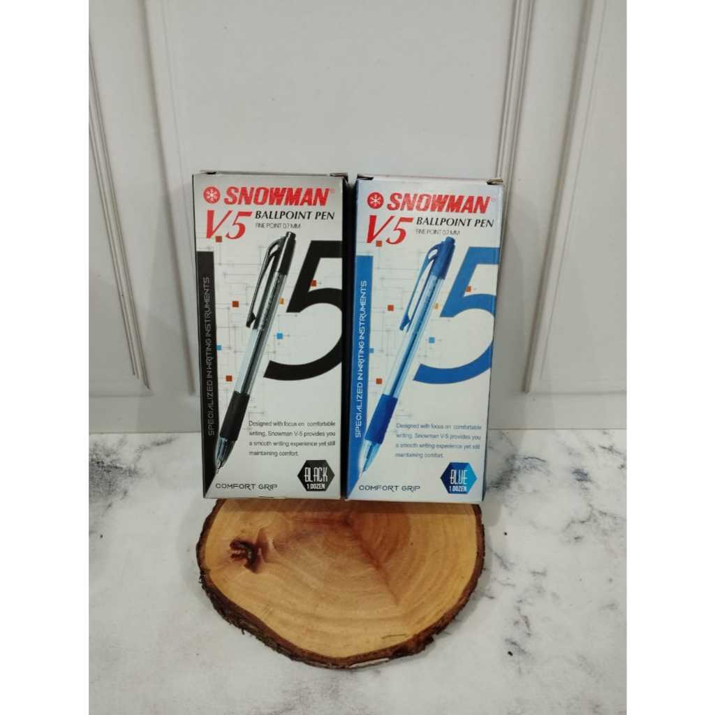 

(Per Kotak) Pulpen Snowman V5 0.7mm