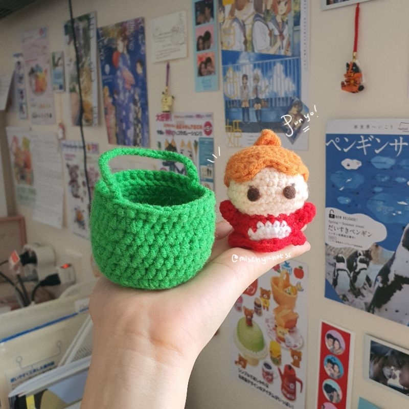 [READY] ponyo studio ghibli / boneka rajut lucu / ghibli keychain