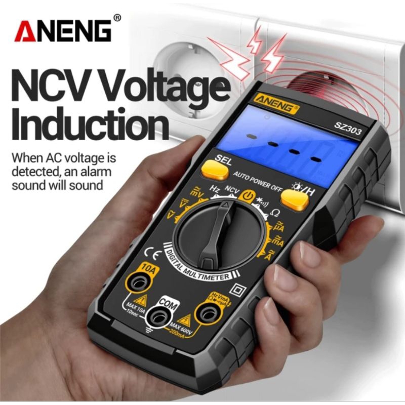 multitester aneng sz303 layar biru