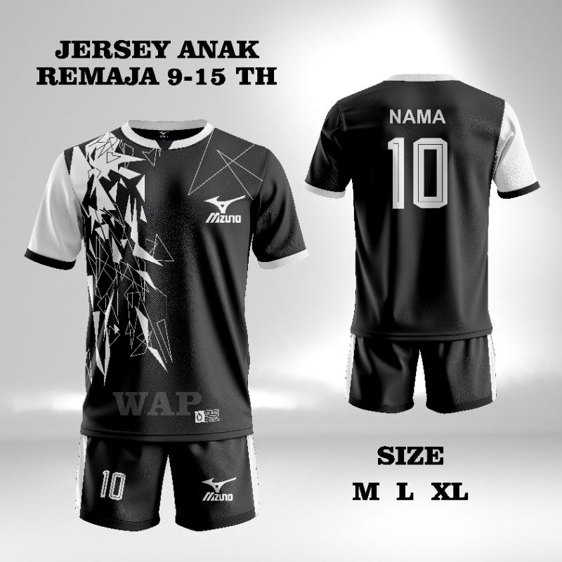 Baju Bola Anak Sablon Nama + Nomor