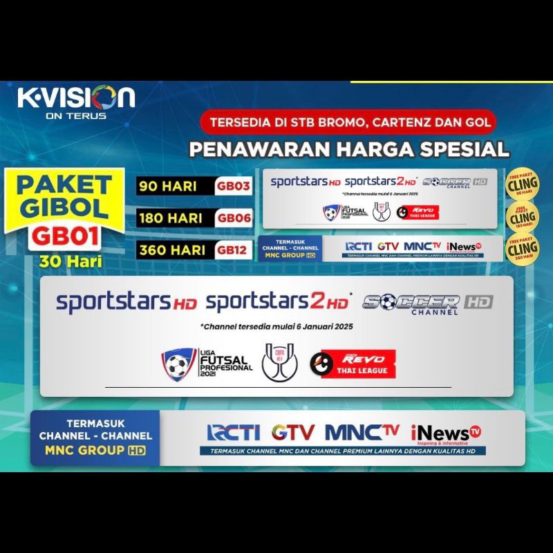 K Vision Paket Gibol Gila bola