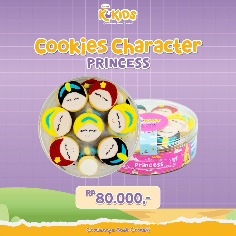 

Kukids Cookies Character Princess by Ina Cookies