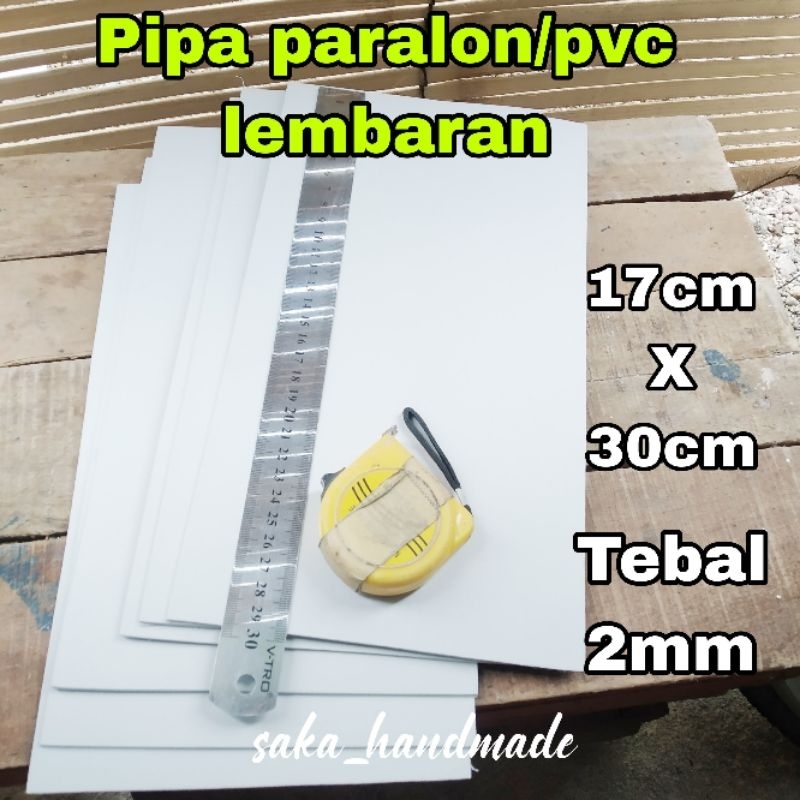 PIPA PARALON/PVC LEMBARAN (17cm X 30cm) TEBAL 2mm