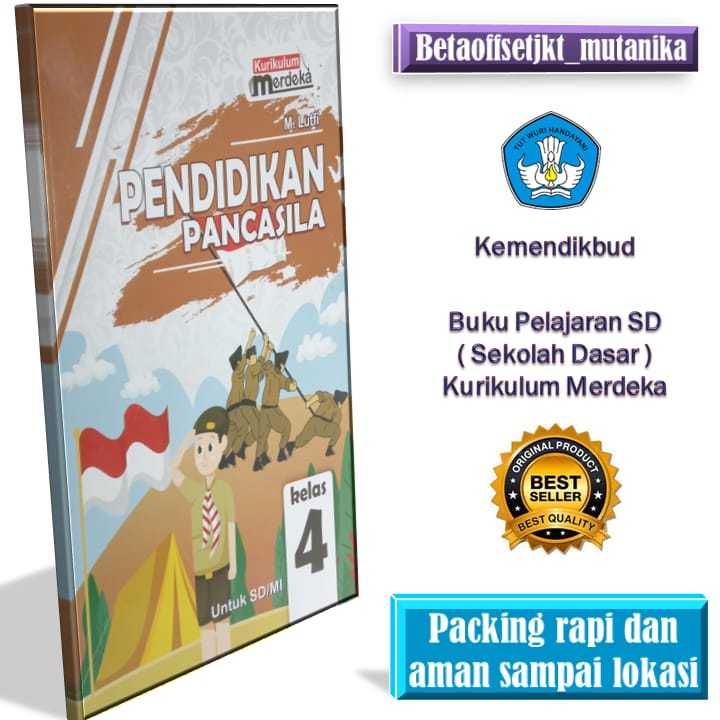 Buku siswa sd ppkn kelas 4 pendidikan pancasila /WKJ kurikulum merdeka