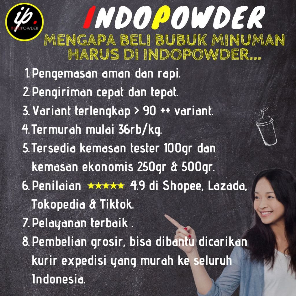 

Ay00! Bubuk Minuman MELON 1Kg - Bubuk MELON 1Kg - MELON Bubuk 1Kg - MELON Powder 1Kg