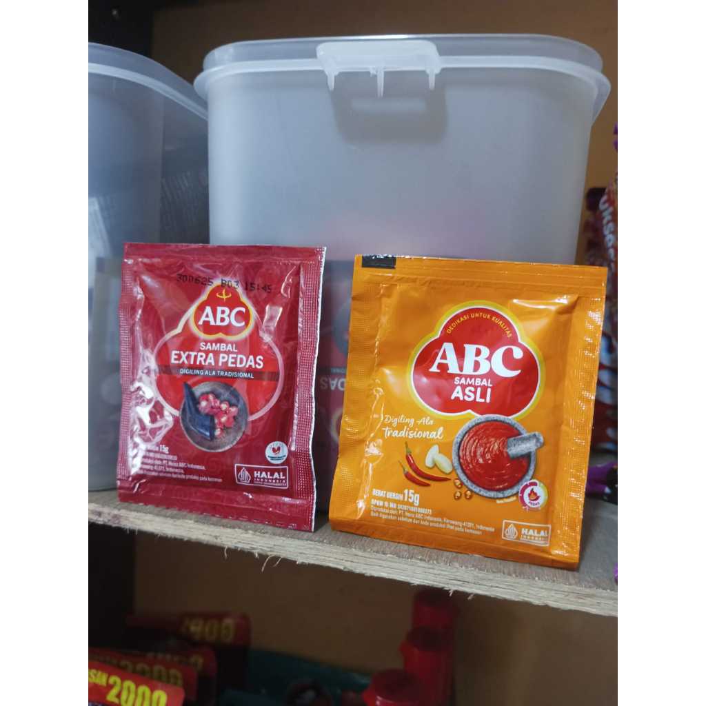 

ABC SAMBAL ASLI / EXTRA PEDAS 15gr PER RENCENG