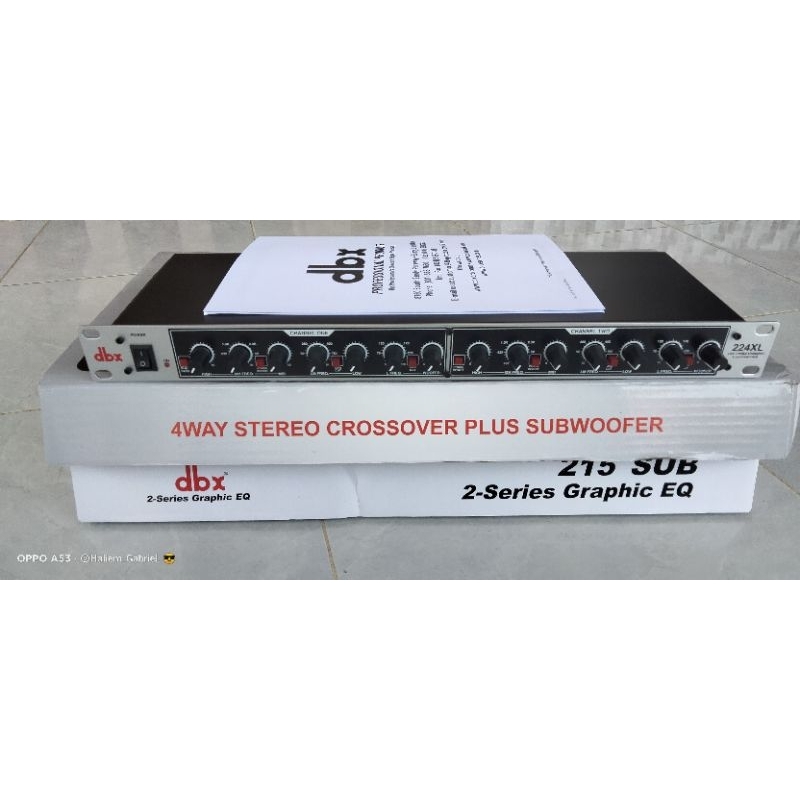 crosover dbx 224xl crosofer dbx 4 way stereo subwofer
