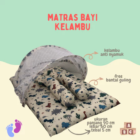 Kasur Matras Bayi Kelambu Kasur Bayi Kelambu Bantal Guling | Kasur Bayi Set