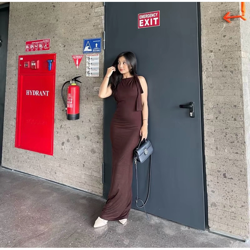 NEW LONG DRESS YUKA SPANDEX