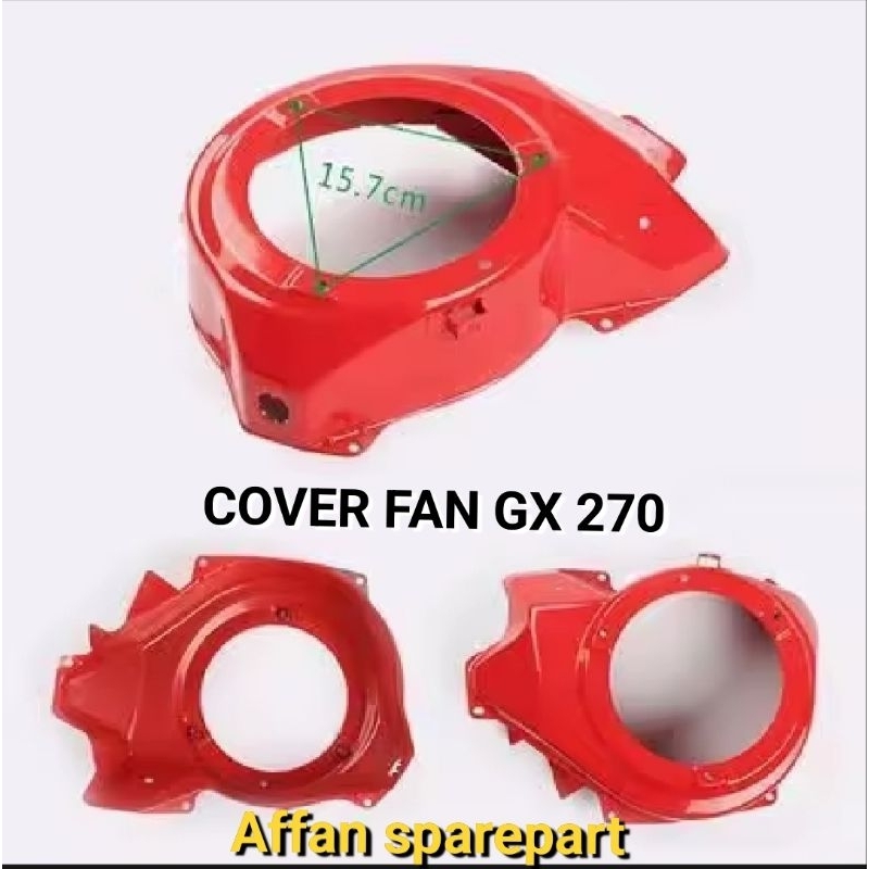 GX 270 COVER FAN TUTUP SAMPING KAP MESIN PENGGERAK GX 240 / GX 270 ( 9 HP ) ASLI TAIWAN