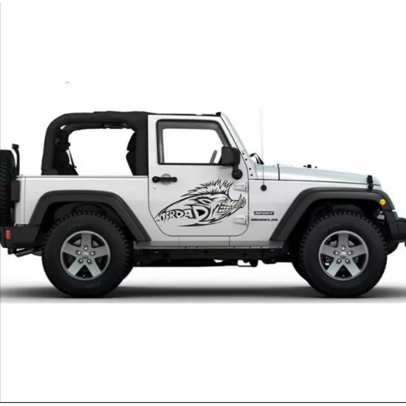 CUTTING STICKER TERBARU MOBIL JEEP, RUBICON, JIMNY, FEROZA, KATANA, DLL