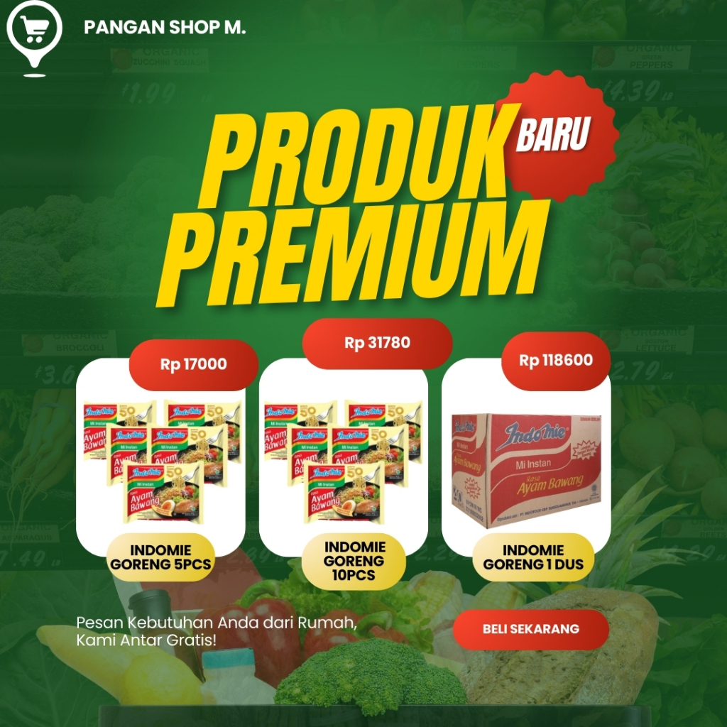 

INDOMIE REBUS AYAM BAWANG/TERMURAH 5PCS