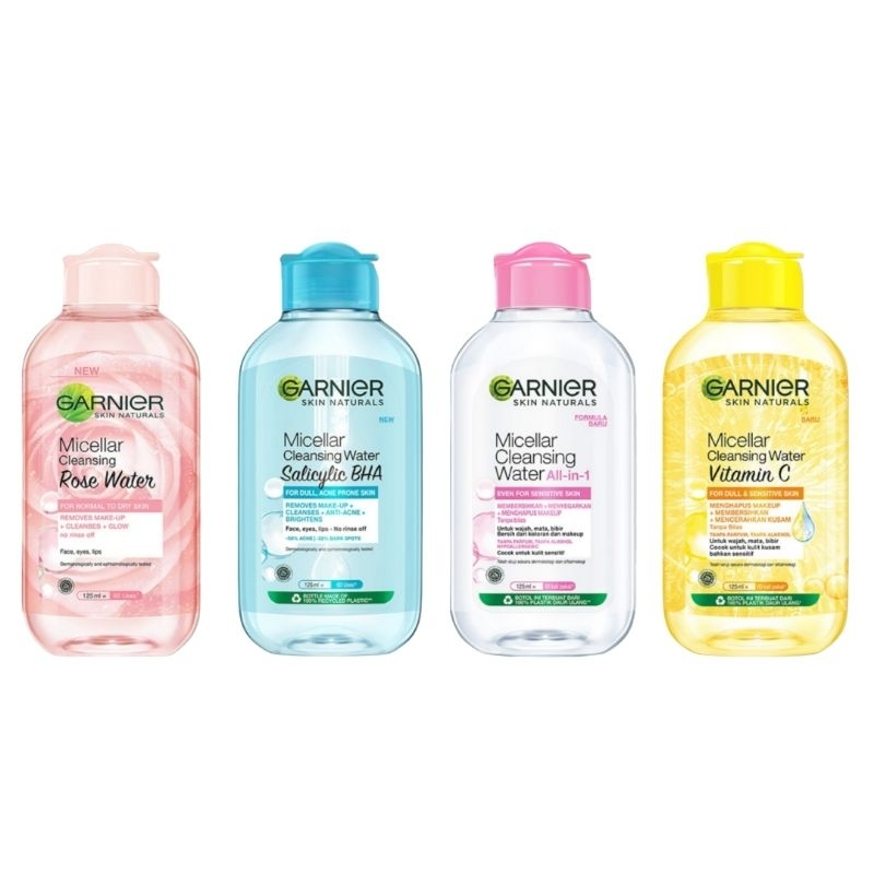 ALL GARNIER MICELLAR WATER/GARNIER MICELLAR WATER 125ML/50ML/GARNIER MICELLAR SALICYLIC 400ML/GARNIE