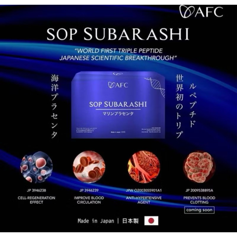 SOP SUBARASHI UTSU ORIGINAL JAPAN SUPERFOOD
