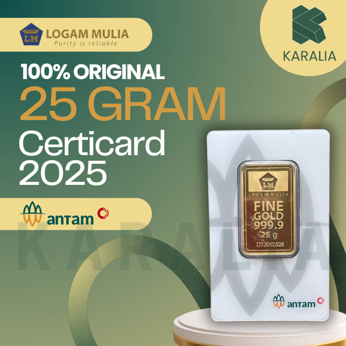ANTAM LOGAM MULIA 25 GRAM LM ANTAM EMAS ANTAM 25 GRAM