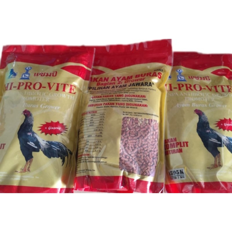 595K hi pro vite pakan pur ayam formula ayam aduan komplit