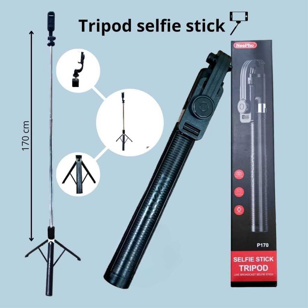 Tongsis Bluetooth Selfie Stick Tripod 170cm