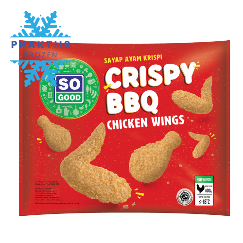 

SO GOOD CRISPY BBQ CHICKEN WINGS 400GR / SAYAP AYAM KRISPI