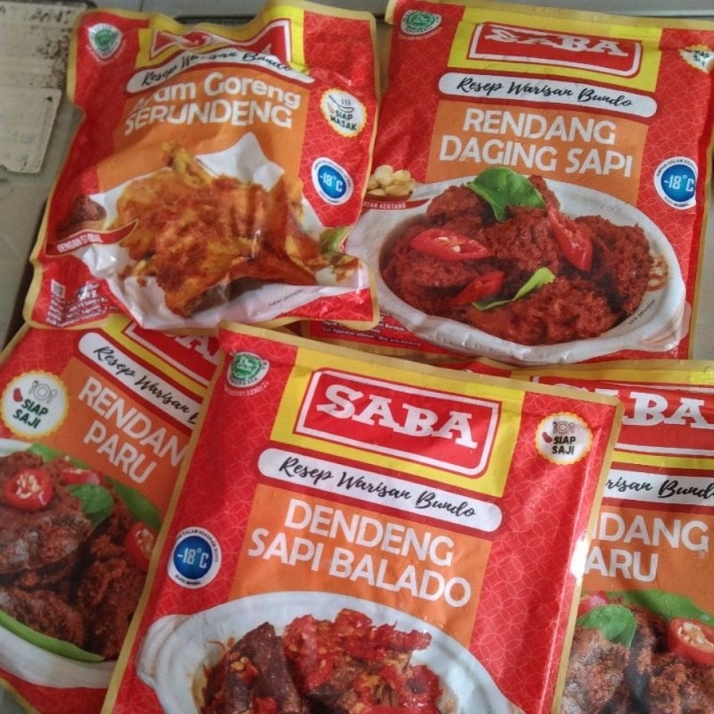 

Saba Rendang Paru/Rendang Daging/Dendeng Balado/Ayam