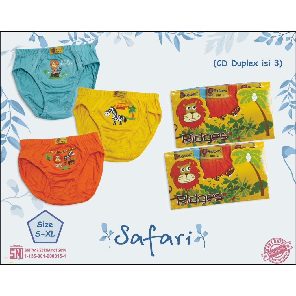 OK PROMO Celana Dalam Anak Laki-Laki Duplex Ridges Premium Quality / Celana Dalam Bayi Ridges SP25