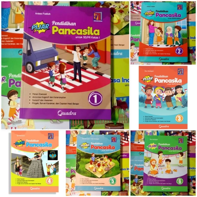 Buku Pijar PKn Quadra SD Kelas 1-6 Kurikulum Merdeka