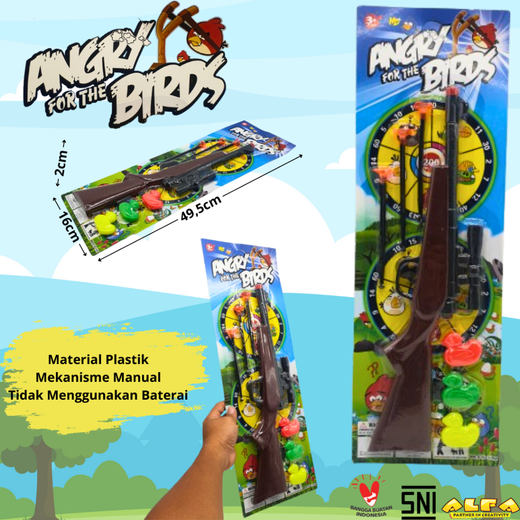 Toko Mainan ALFA Angry Birds Gun 2033A