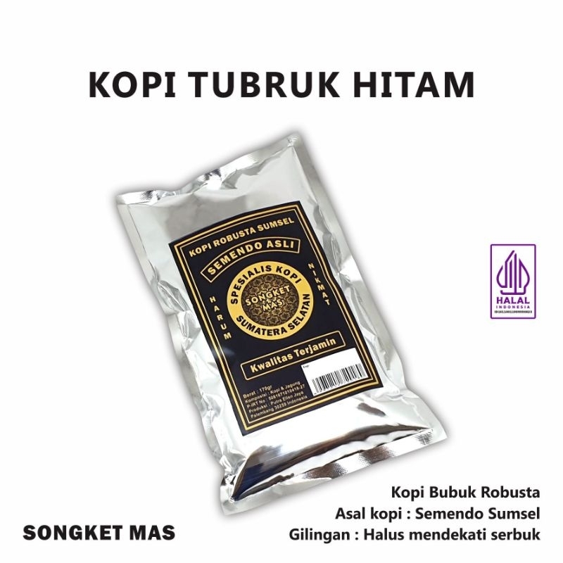 

Kopi Bubuk Hitam Robusta Semendo Coffee Songket mas