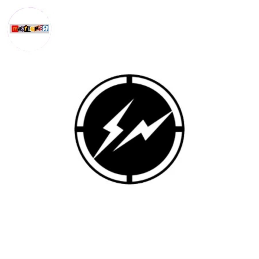 

sticker FRAGMENT DESIGN logo rounded stiker