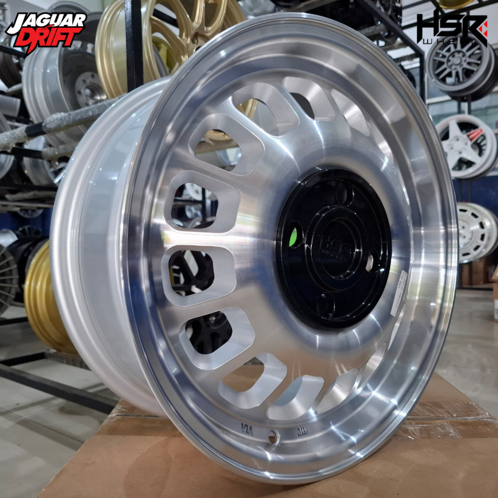 Velg Racing Oem Look R16 Pcd 4x114,3 Pelek Hsr BSI Ring 16 Silver Polish Pnp Kijang, Phanter, Livina