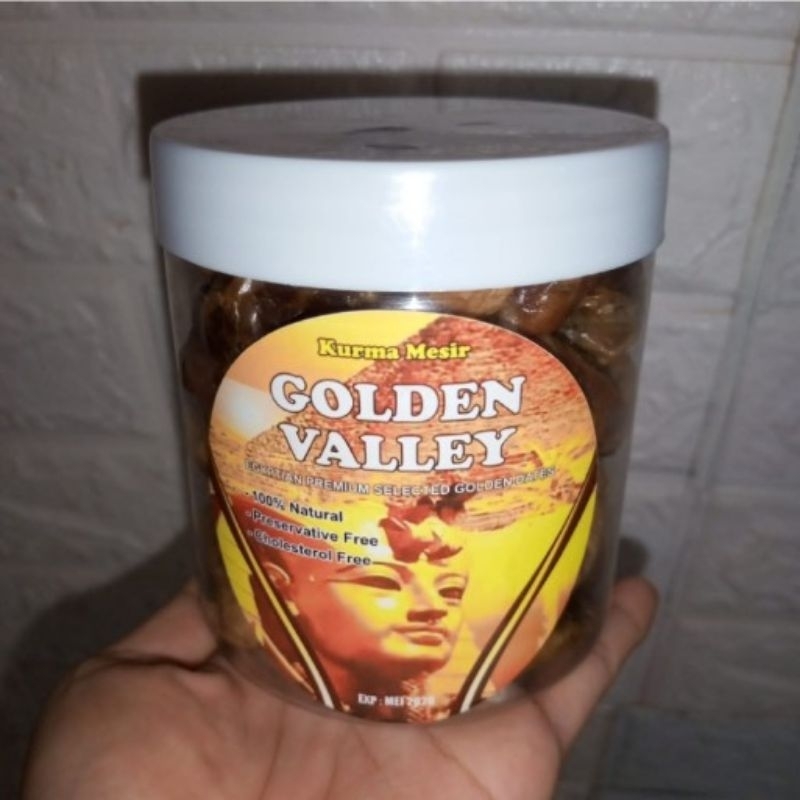 

kurma mesir golden valey toples tabung berat 300gram barang baru fresh