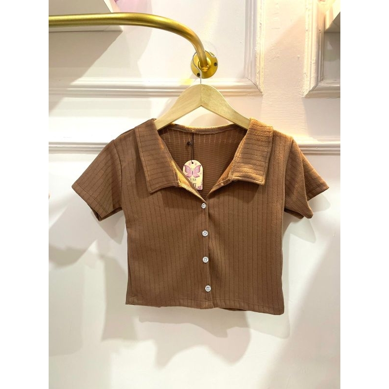 Kaos Fumiko Korean 2309 Croptop