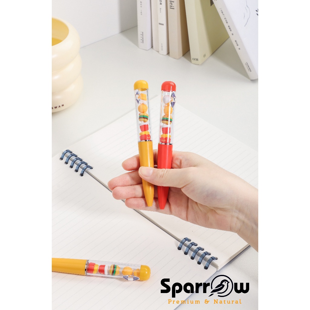 

SPARROW Pen Silikon / Silicone Pen / Pen Karakter Lucu Cantik Zenga FAST FOOD (8117)